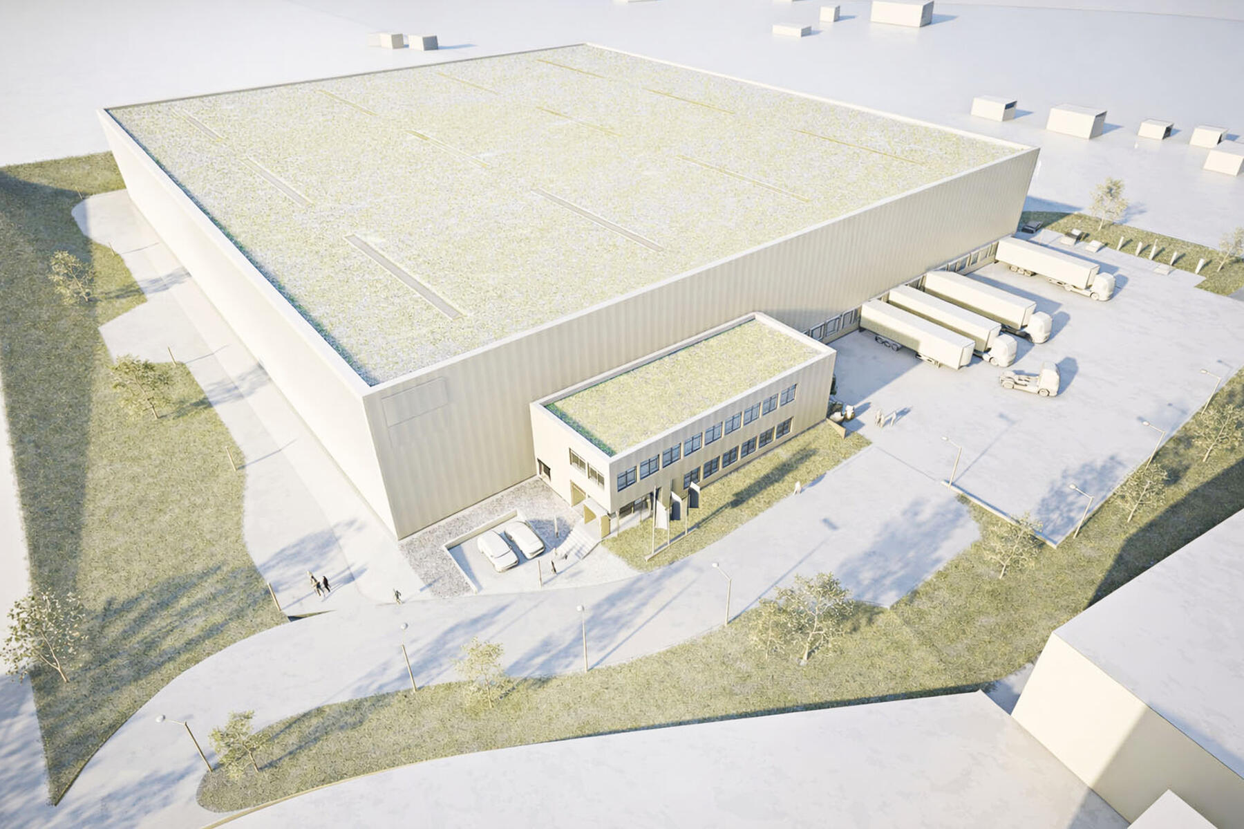 Neubau Produktions- und Verwaltungsgebäude LPH 1–3 · Mitarbeit GOLDBECK GmbH